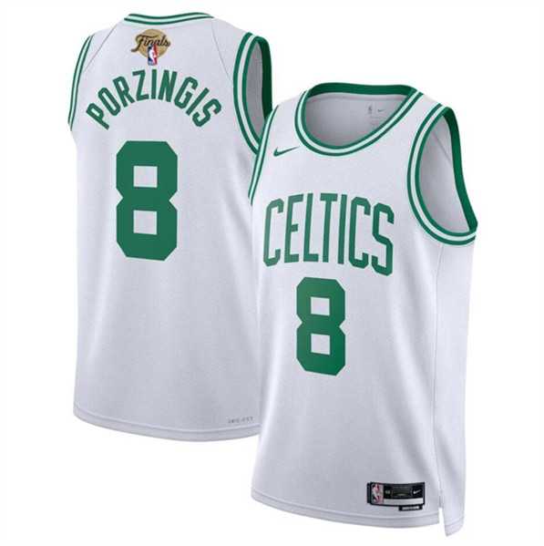Men's Boston Celtics #8 Kristaps Porzingis White 2024 Finals Association Edition Stitched Basketball Jersey Dzhi,We sell and wholesale Men's Boston Celtics #8 Kristaps Porzingis White 2024 Finals Association Edition Stitched Basketball Jersey Dzhi on line form chian!